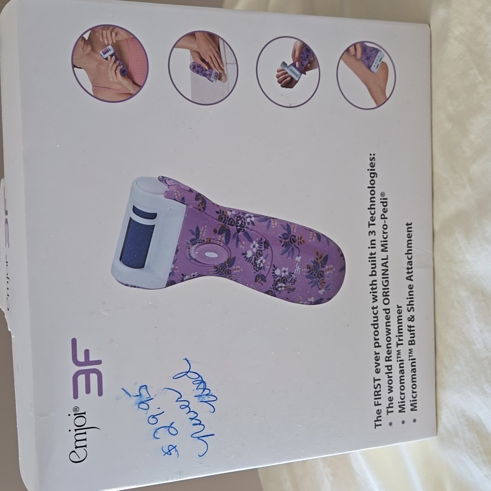 Emoji Micro-Pedi used to smooth skin on feet - brand new never used
